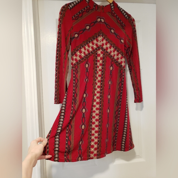 Free People Stella Mini Dress in Red, Size XS - Picture 3 of 5